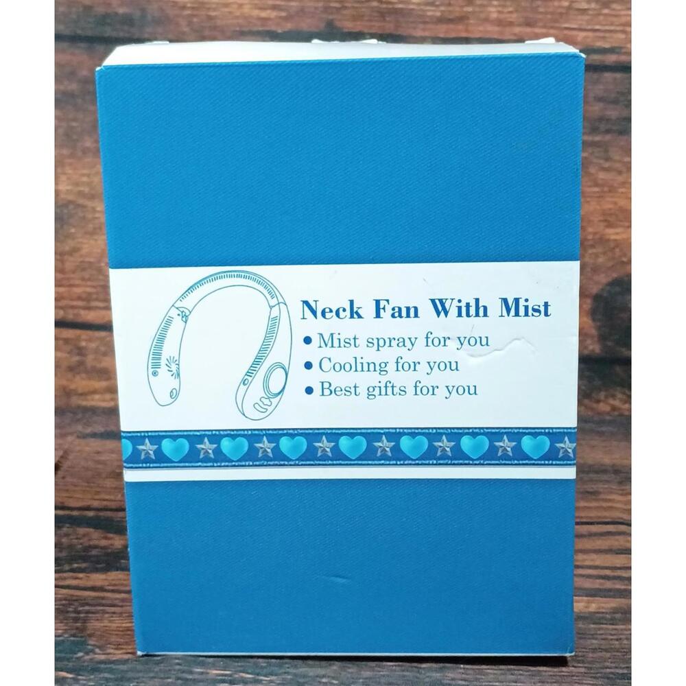 Neck Fan With Mist - Portable‎ Cooling Fan with Mist Spray - WHITE